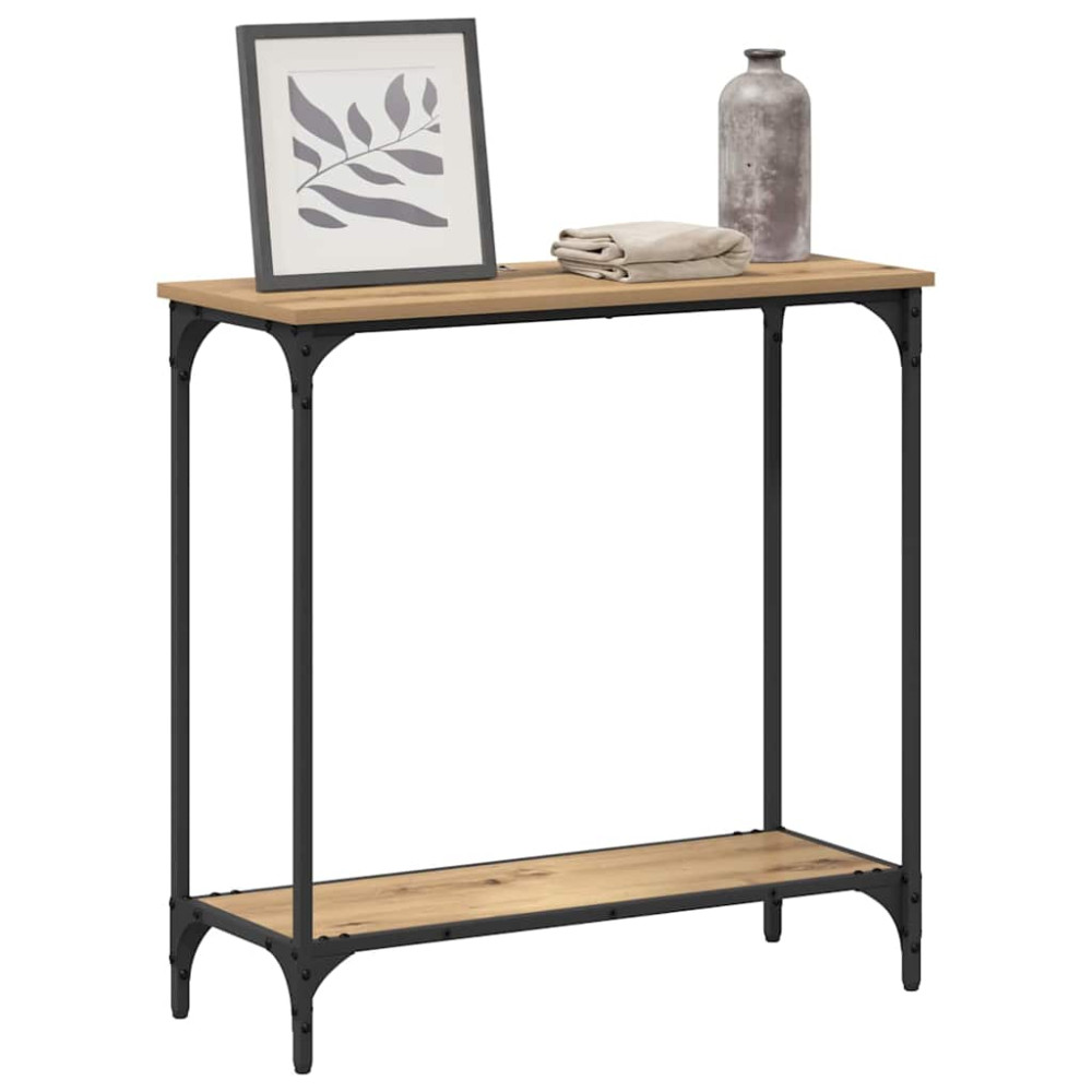 Produktbild för Konsolbord artisan ek 75 x 30.5 x 75 cm Konstruerat trä