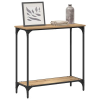 Produktbild för Konsolbord artisan ek 75 x 30.5 x 75 cm Konstruerat trä