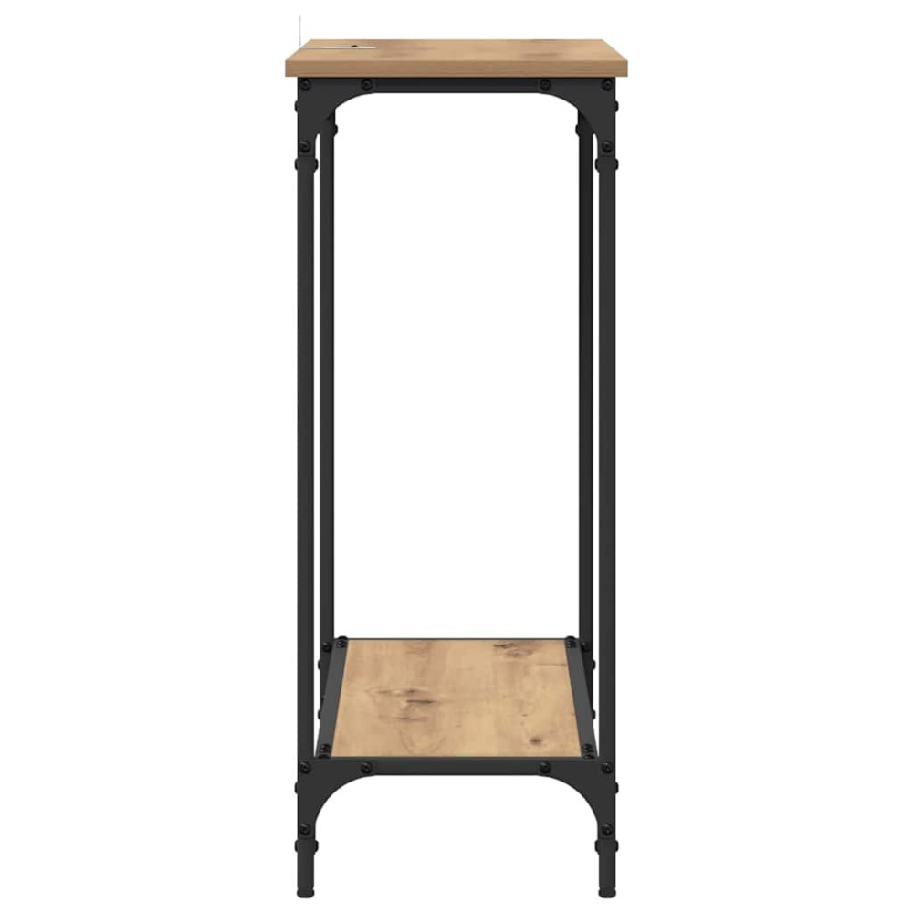 Produktbild för Konsolbord artisan ek 75 x 30.5 x 75 cm Konstruerat trä