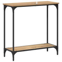 Produktbild för Konsolbord artisan ek 75 x 30.5 x 75 cm Konstruerat trä