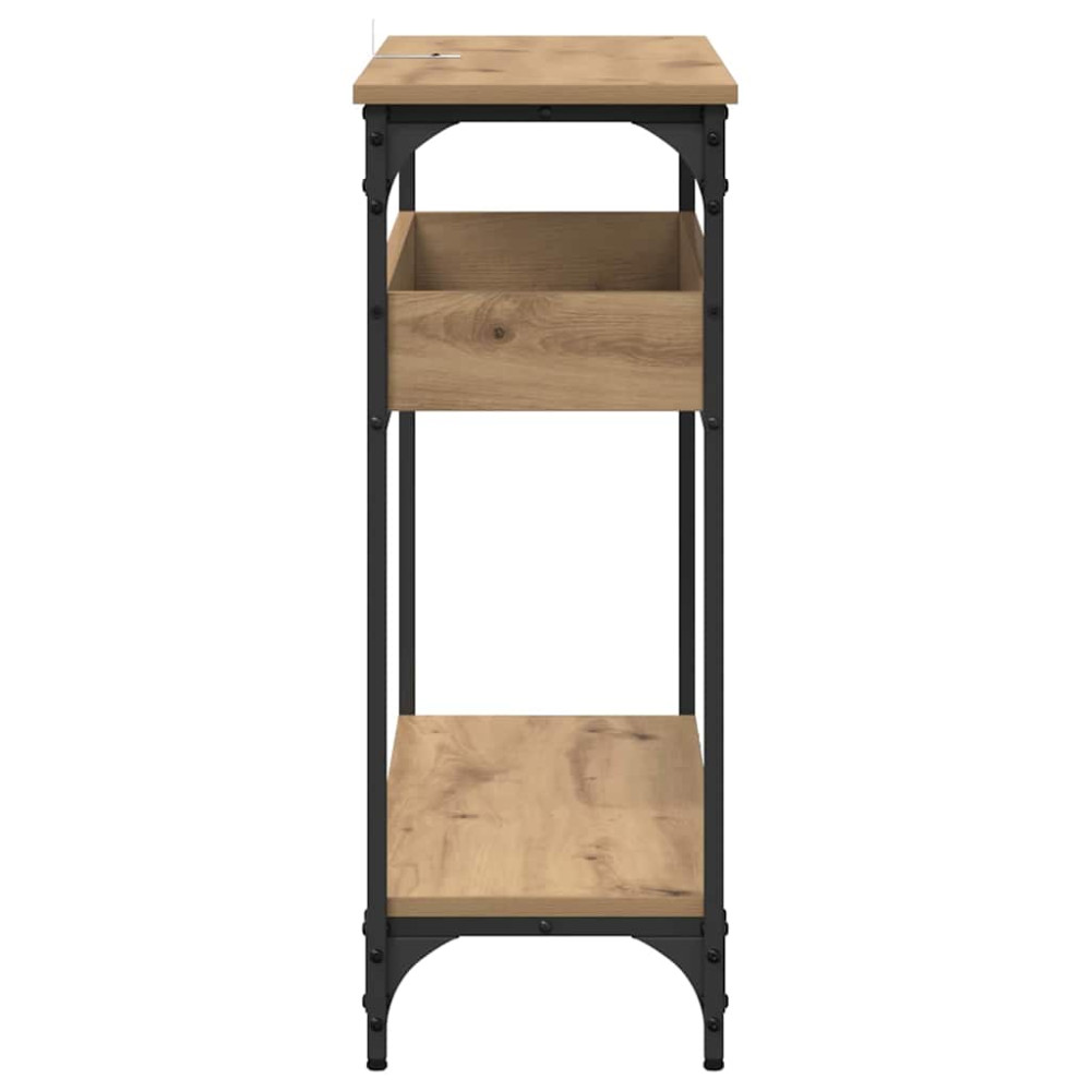 Produktbild för Konsolbord artisan ek 100 x 29 x 75 cm Konstruerat trä