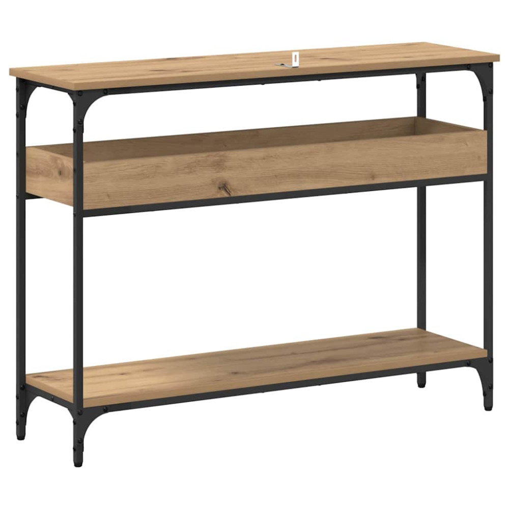 Produktbild för Konsolbord artisan ek 100 x 29 x 75 cm Konstruerat trä