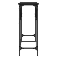 Produktbild för Konsolbord Svart Ek 140 x 29 x 75 cm Konstruerat trä