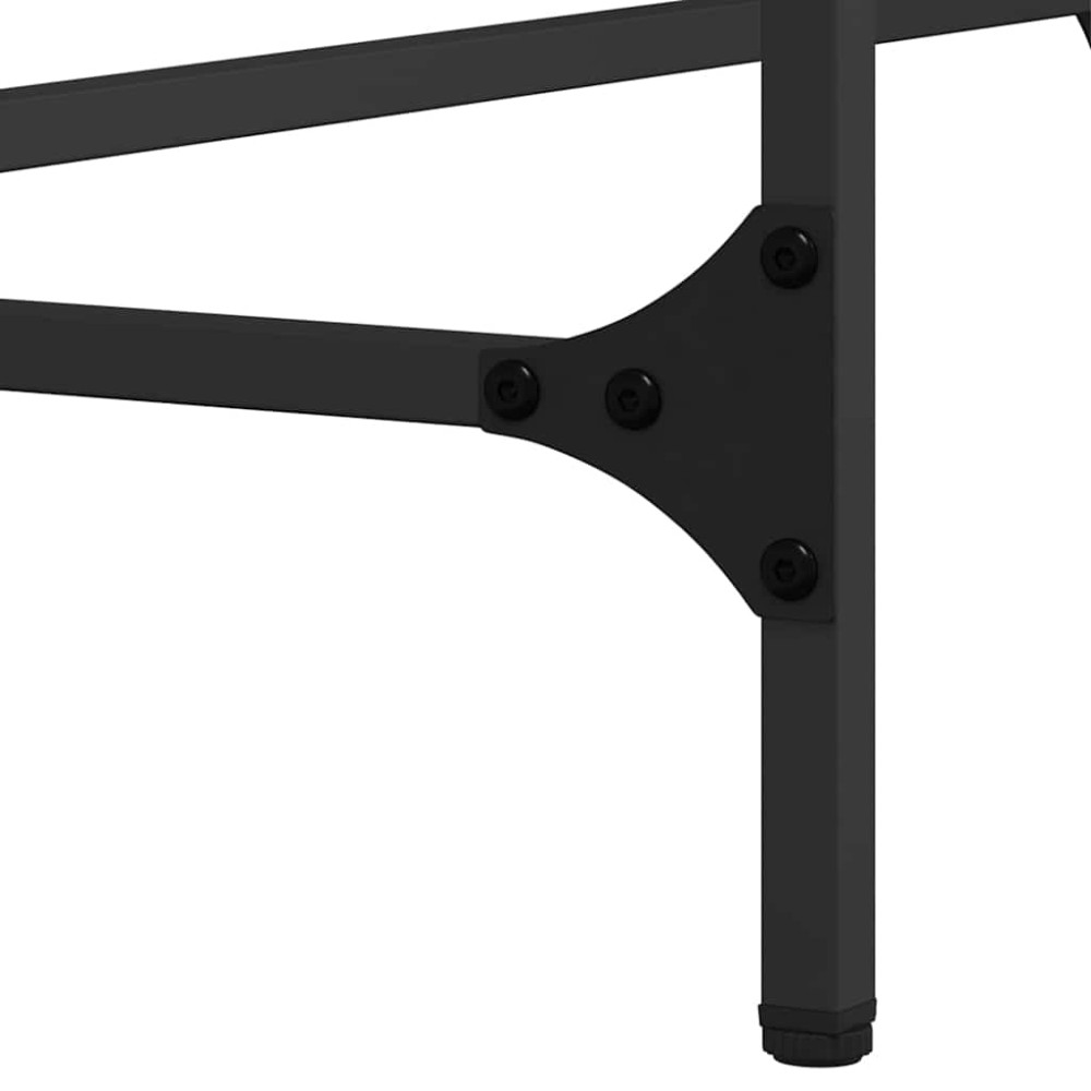 Produktbild för Konsolbord Svart Ek 140 x 29 x 75 cm Konstruerat trä