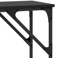 Produktbild för Konsolbord Svart Ek 140 x 29 x 75 cm Konstruerat trä