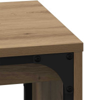 Produktbild för Kaffeebord 3 pcs Artisan Ek Konstruerat trä