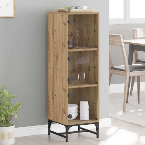 vidaXL Sideboard Artisan Ek 35 x 37 x 117 cm