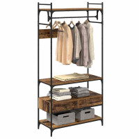 Produktbild för Garderob Gammalt trä 89 x 39 x 184.5 cm Konstruerat trä