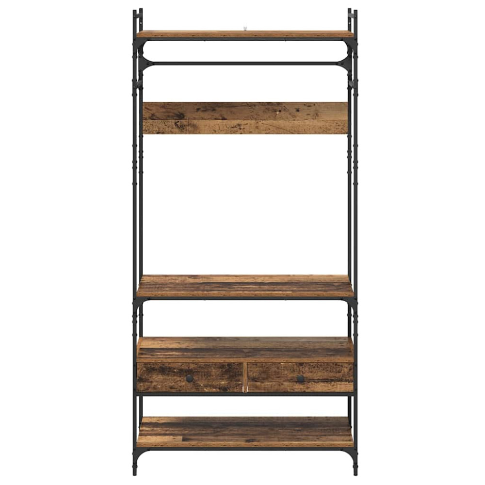 Produktbild för Garderob Gammalt trä 89 x 39 x 184.5 cm Konstruerat trä