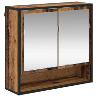 Produktbild för Vägg hylla med hylla Väggmonterad Gammalt trä 65 x 20 x 60 cm