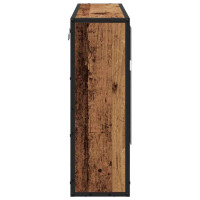 Produktbild för Vägg hylla med hylla Väggmonterad Gammalt trä 65 x 20 x 60 cm