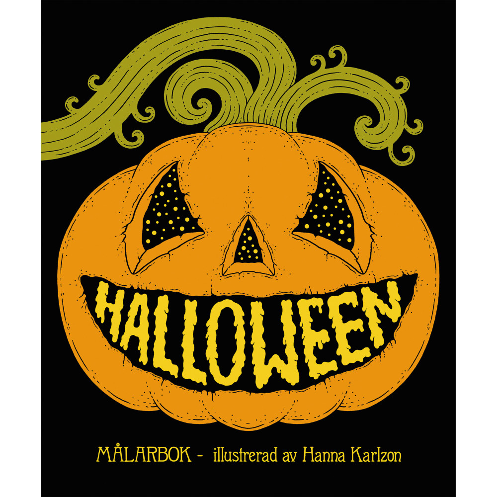 Produktbild för Halloween : målarbok av Hanna Karlzon (inbunden)
