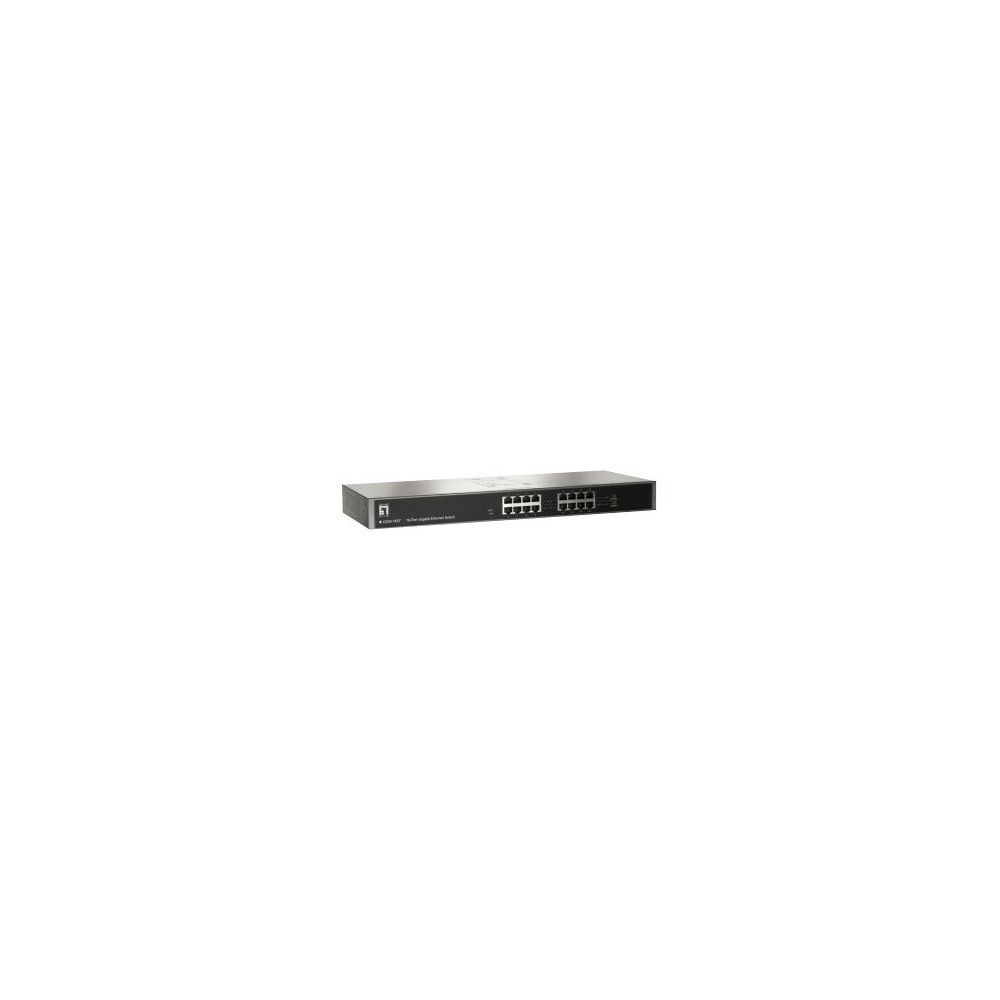 Produktbild för LevelOne GSW-1657 - switch - 16 portar