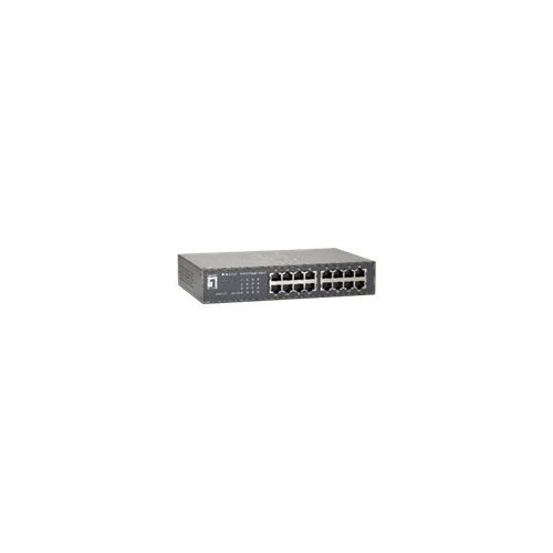 LevelOne LevelOne GEU-1621 - switch - 16 portar - ohanterad - rackmonterbar