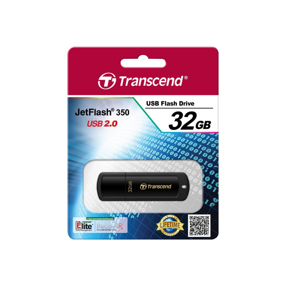 Produktbild för Transcend JetFlash 350 - USB flash-enhet - 32 GB
