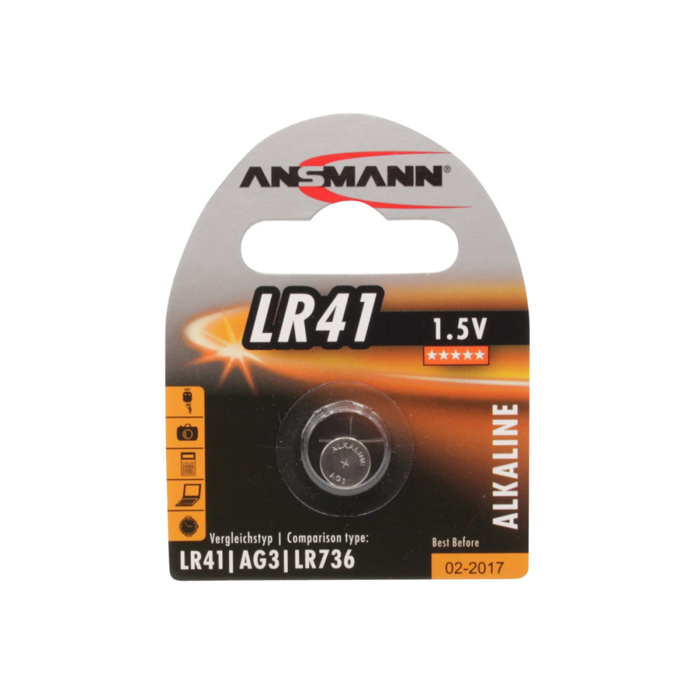 Produktbild för ANSMANN batteri x LR41 - alkaliskt
