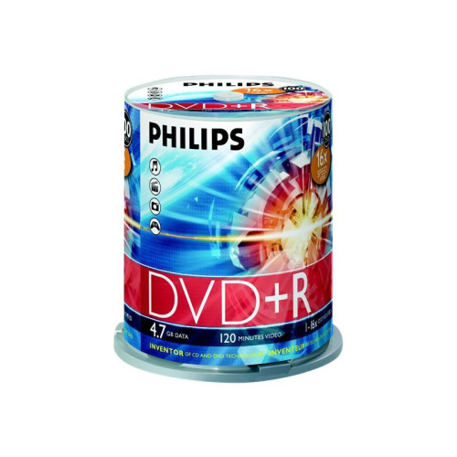 Philips Philips DR4S6B00F - DVD+R x 100 - 4.7 GB - lagringsmedier