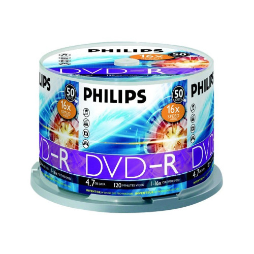 Philips Philips DM4S6B50F - DVD-R x 50 - 4.7 GB - lagringsmedier