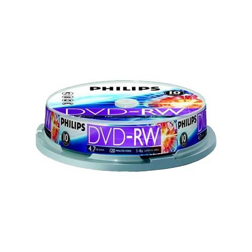Philips Philips DN4S4B10F - DVD-RW x 10 - 4.7 GB - lagringsmedier