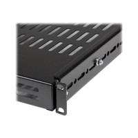 Produktbild för StarTech.com Ventilerad rackmonteringshylla med justerbart monteringsdjup, 1U - 80 kg - hylla för rack - 1U