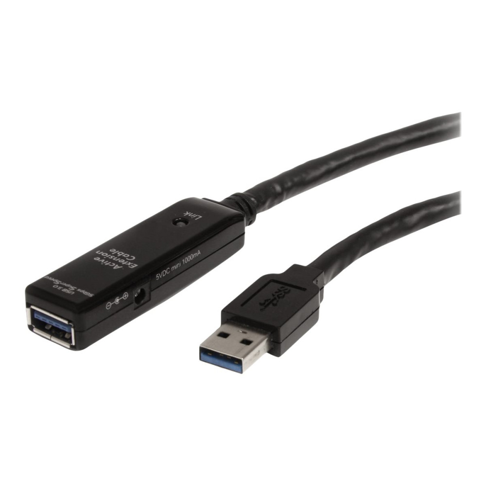 Produktbild för StarTech.com 3m USB 3.0 Active Extension Cable - M/F - 3m USB 3.0 Extension Cable - USB 3.0 repeater Cable (USB3AAEXT3M) - USB-förlängningskabel - USB typ A till USB typ A - 3 m