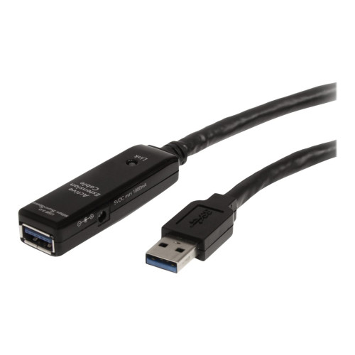 StarTech.com StarTech.com 3m USB 3.0 Active Extension Cable - M/F - 3m USB 3.0 Extension Cable - USB 3.0 repeater Cable (USB3AAEXT3M) - USB-förlängningskabel - USB typ A till USB typ A - 3 m