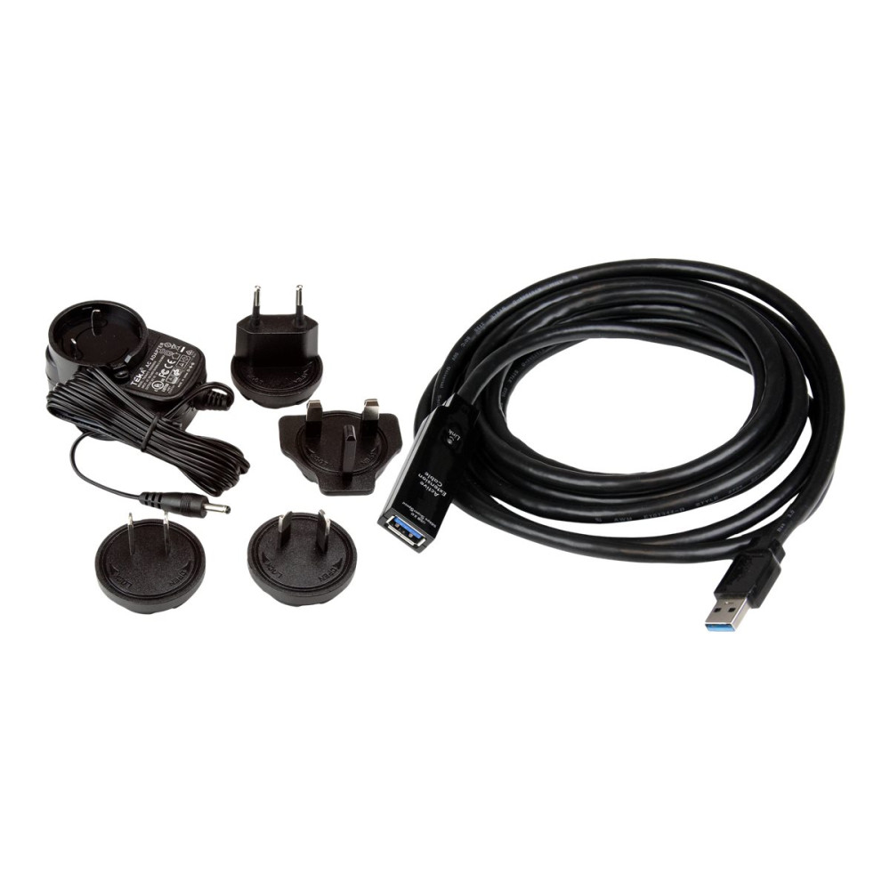 Produktbild för StarTech.com 3m USB 3.0 Active Extension Cable - M/F - 3m USB 3.0 Extension Cable - USB 3.0 repeater Cable (USB3AAEXT3M) - USB-förlängningskabel - USB typ A till USB typ A - 3 m
