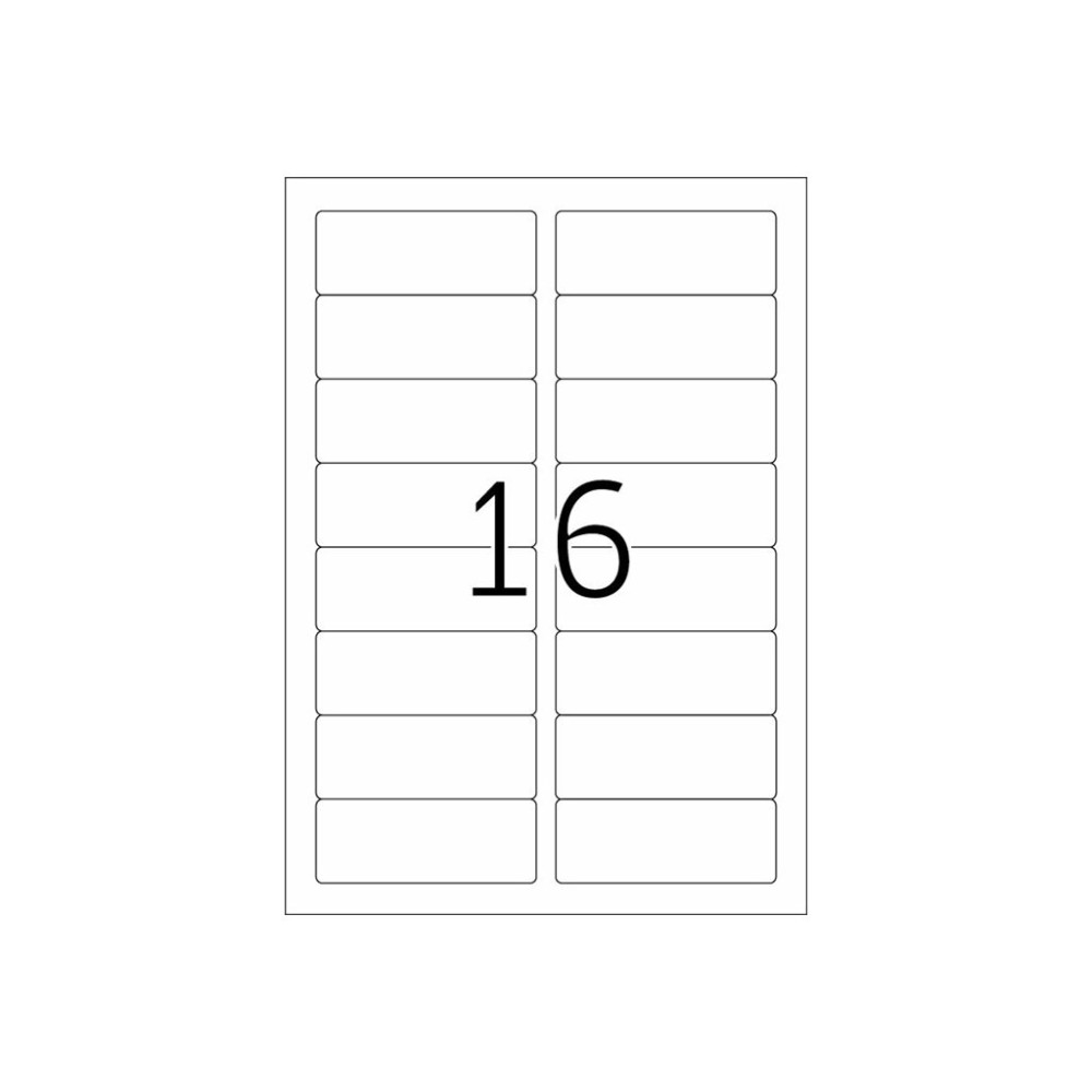 Produktbild för HERMA Premium - laminerade adressetiketter - matt - 1600 etikett (er) - 88.9 x 33.8 mm