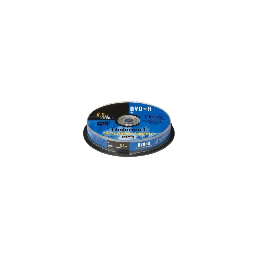 Produktbild för Intenso - DVD+R DL x 10 - 8.5 GB - lagringsmedier