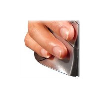 Produktbild för Evoluent VerticalMouse 4 Left - vertikal mus - USB - grå, silver