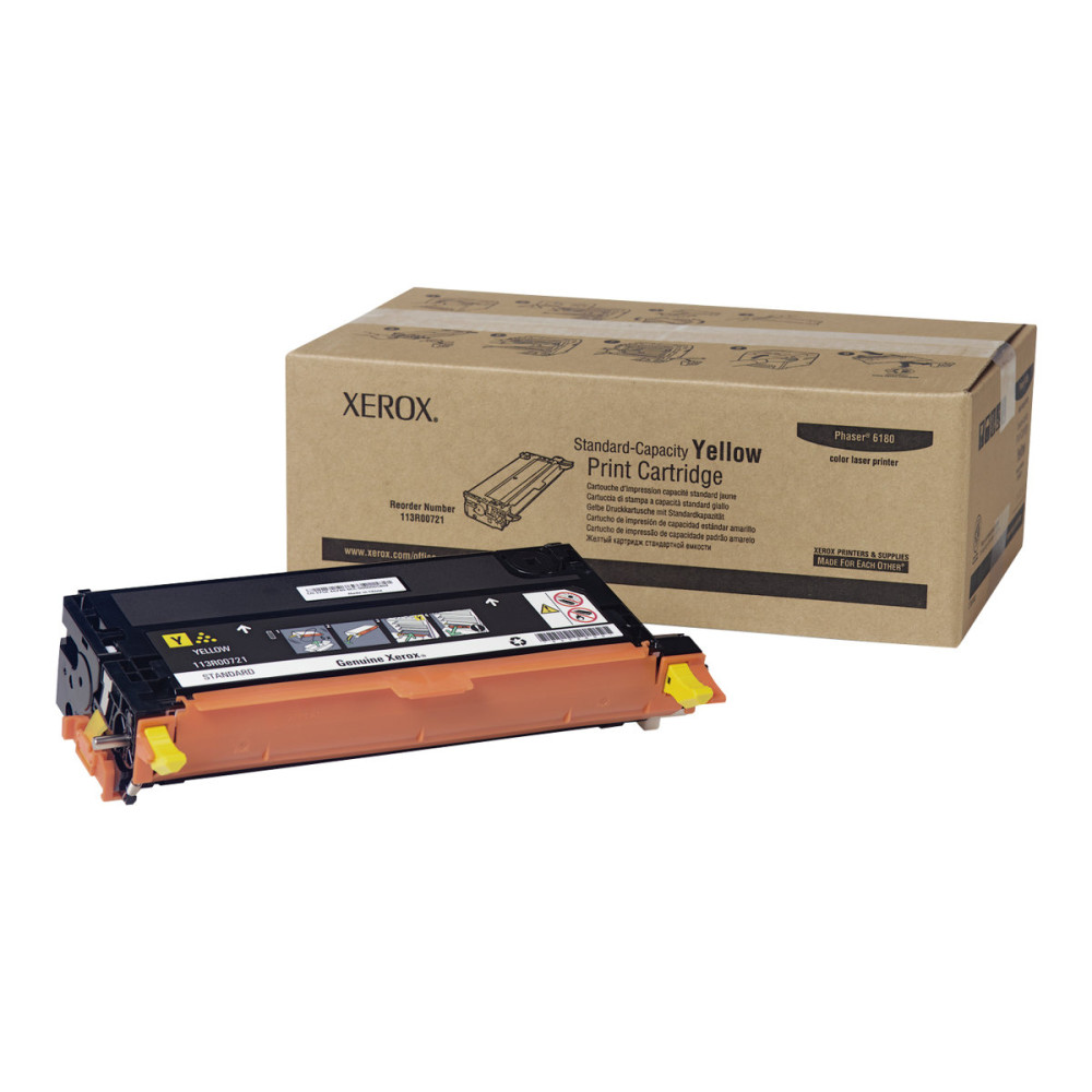 Produktbild för Xerox Phaser 6180MFP - gul - original - tonerkassett