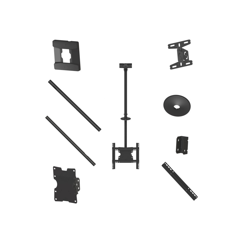 Produktbild för Multibrackets M Public Ceilingmount Medium Single monteringssats - för LCD-display - svart