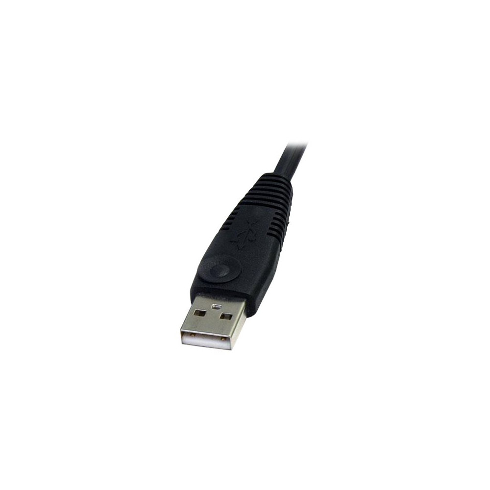 Produktbild för StarTech.com 6ft 4-in-1 USB DisplayPort® KVM Switch Cable w/ Audio & Microphone (DP4N1USB6) - video/USB/ljud-kabel - 1.8 m