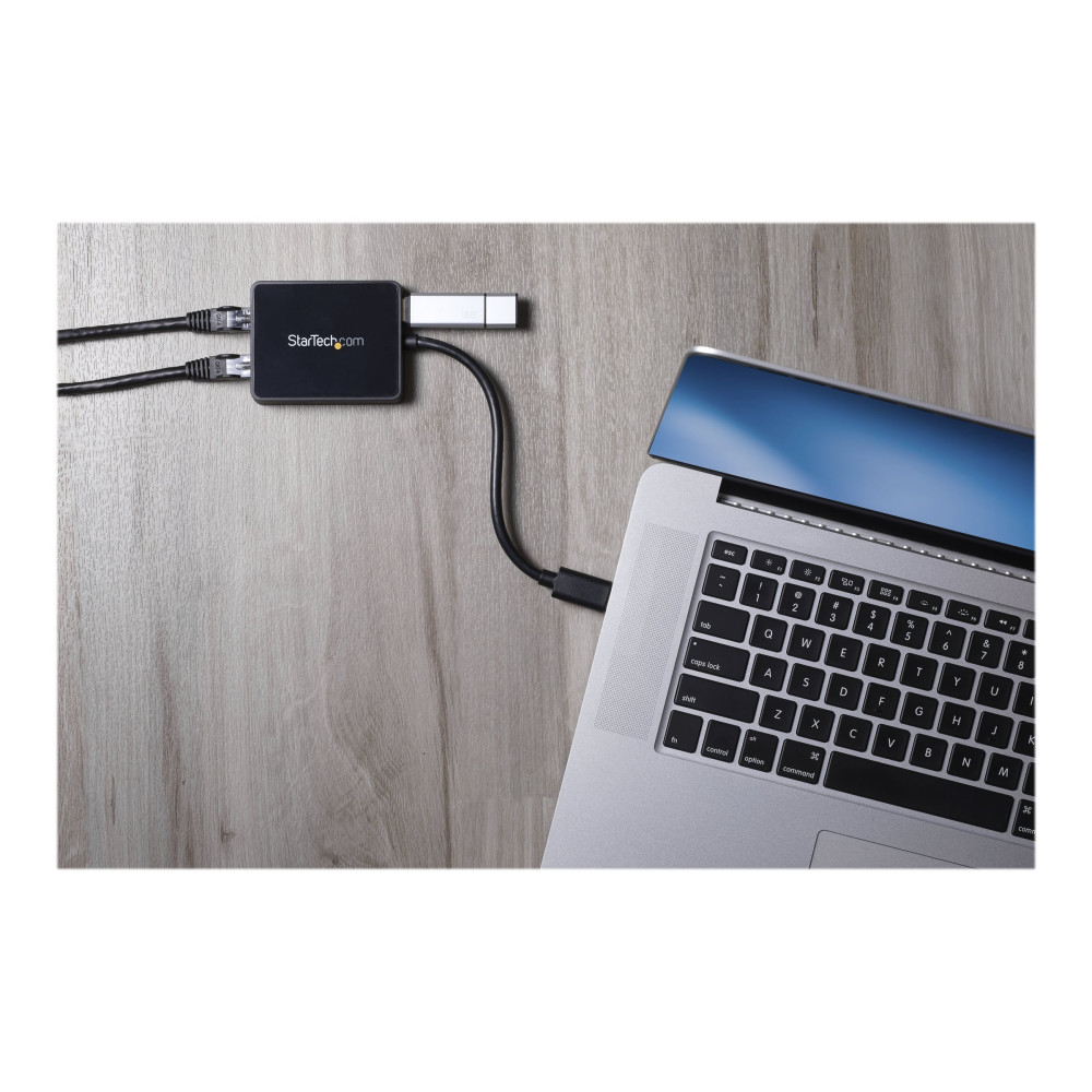 Produktbild för Startech USB 3.0 till Dubbel Port Gigabit Ethernet-nätverksadapter med USB-port - nätverksadapter - USB 3.0 - 2 portar