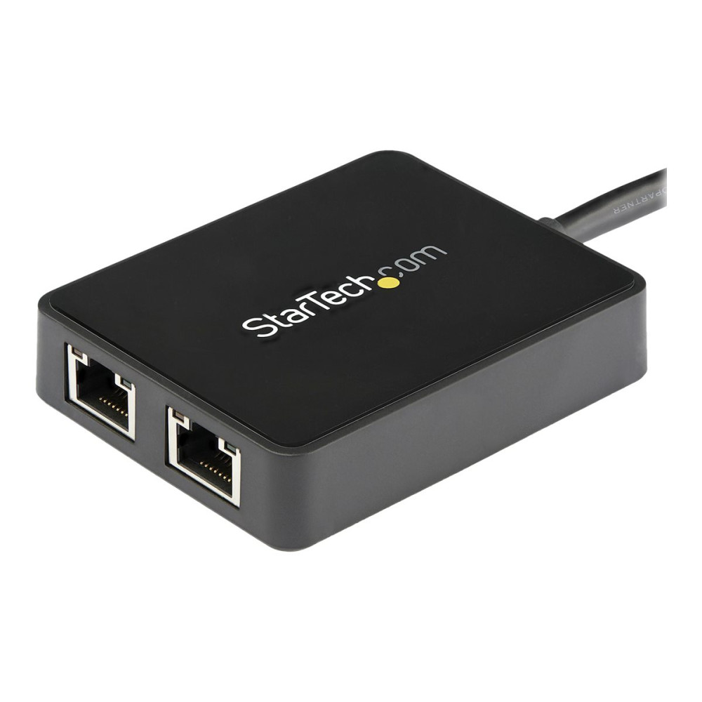 Produktbild för Startech USB 3.0 till Dubbel Port Gigabit Ethernet-nätverksadapter med USB-port - nätverksadapter - USB 3.0 - 2 portar