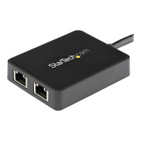 Produktbild för Startech USB 3.0 till Dubbel Port Gigabit Ethernet-nätverksadapter med USB-port - nätverksadapter - USB 3.0 - 2 portar