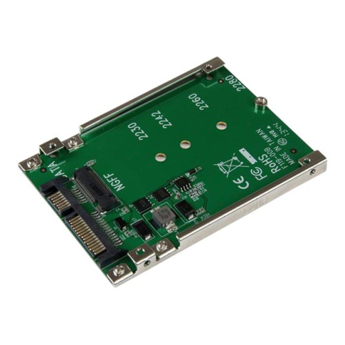 StarTech.com StarTech.com M.2 SATA SSD till 2,5-tums SATA-adapter - M.2 NGFF till SATA-konverterare - 7 mm - Fäste för öppen ram - M2-hårddiskadapter - kontrollerkort - SATA 6Gb/s - SATA 6Gb/s