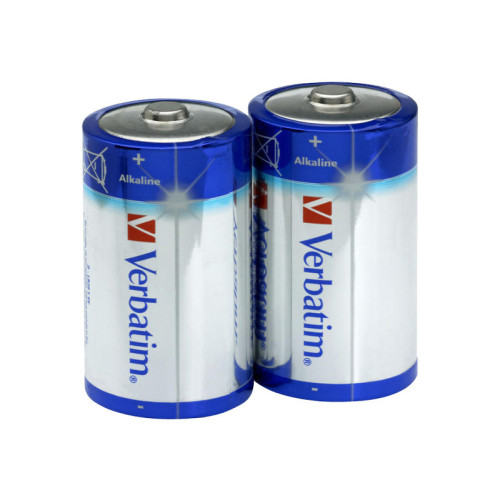 VERBATIM Verbatim batteri - 2 x D - alkaliskt