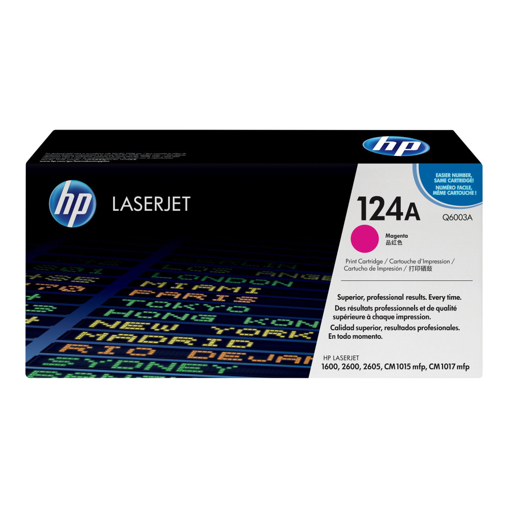 Produktbild för HP 124A - magenta - original - LaserJet - tonerkassett (Q6003A)