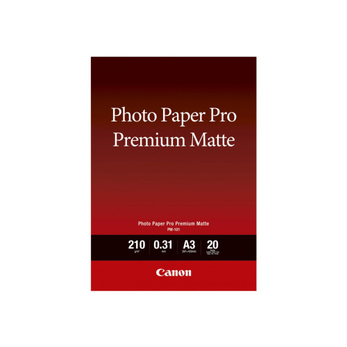 CANON Canon Pro Premium PM-101 - fotopapper - slät matt - 20 ark - A3 - 210 g/m²