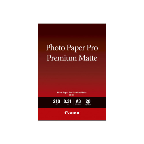 CANON Canon Pro Premium PM-101 - fotopapper - slät matt - 20 ark - Super A3/B - 210 g/m²