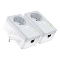 Produktbild för TP-Link TL-PA4010PKIT AV500+ Powerline Kit with AC Pass Through - PowerLine adaptersats - vägginsticksbar
