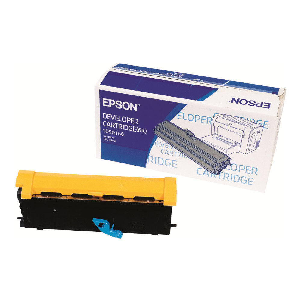 Produktbild för Epson S050166 - svart - original - framkallningskassett