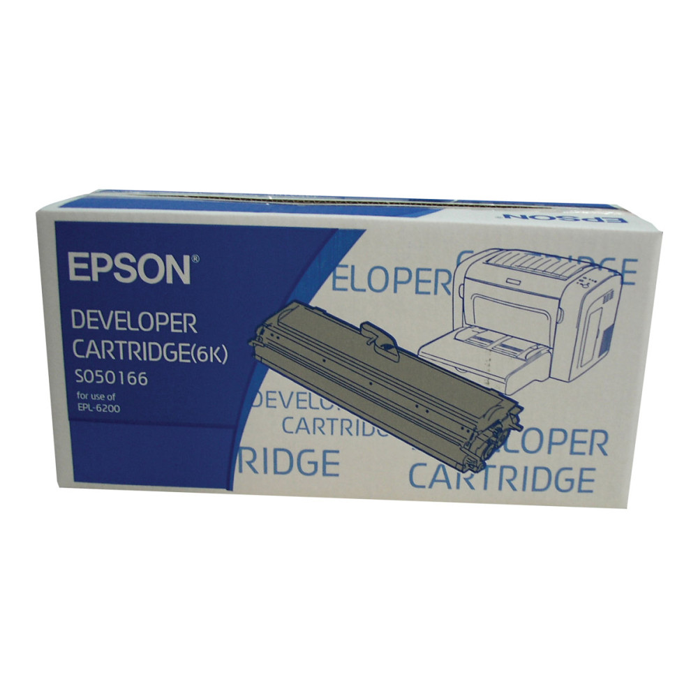 Produktbild för Epson S050166 - svart - original - framkallningskassett