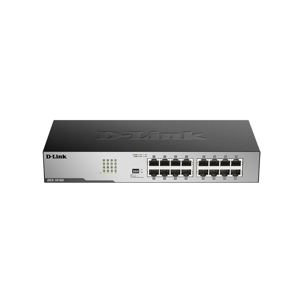 Produktbild för D-Link DGS 1016D - switch - 16 portar