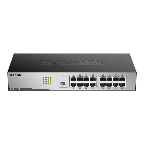 D-Link DGS 1016D - switch - 16 portar - Switchar & Hubbar