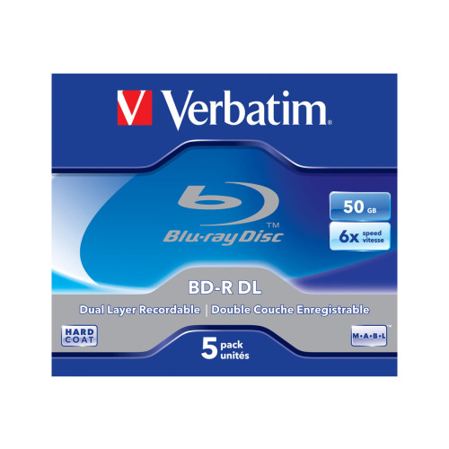 VERBATIM Verbatim - BD-R DL x 5 - 50 GB - lagringsmedier