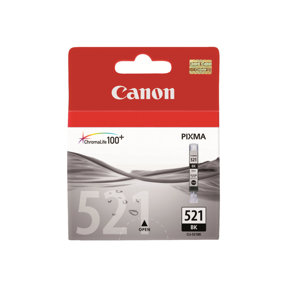 Produktbild för Canon CLI-521BK - svart - original - bläcktank