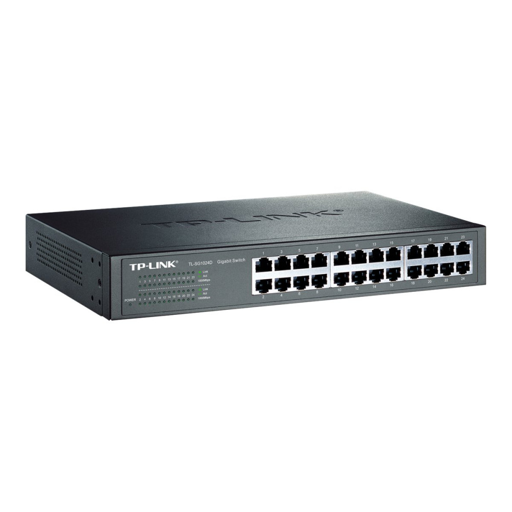 Produktbild för TP-Link TL-SG1024D - switch - 24 portar - rackmonterbar