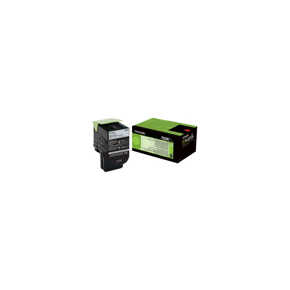 Produktbild för Lexmark 702K - svart - original - tonerkassett